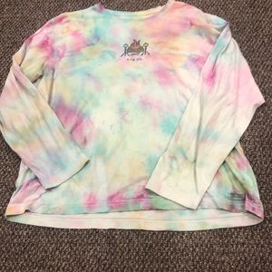 long sleeve tie dye shirt
